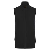 Sleeveless zip-through jumper