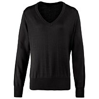 Women's v-neck knitted sweater