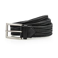 Leather braid belt